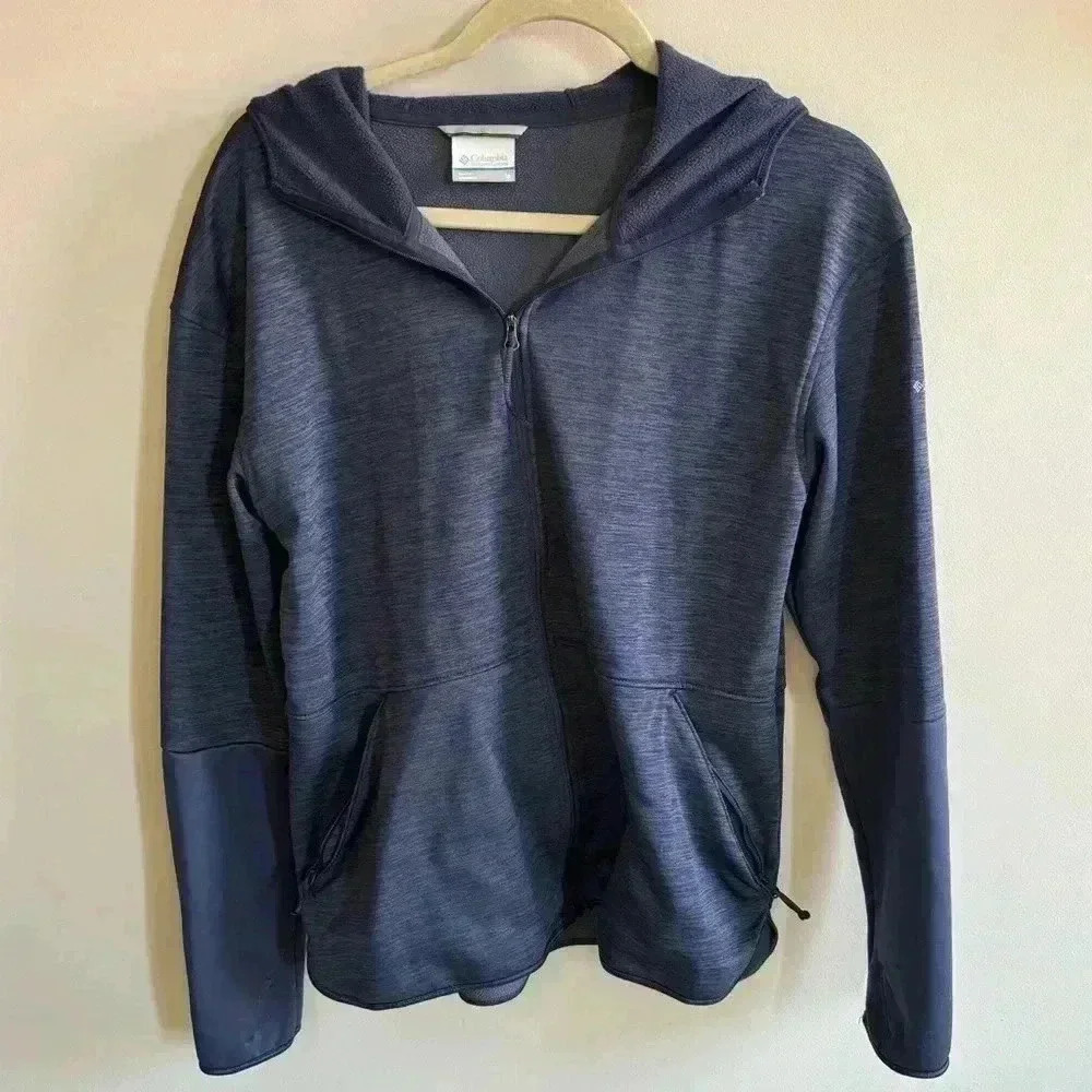 Columbia Men's Navy Blue Full-Zip Hoodie Jacket
